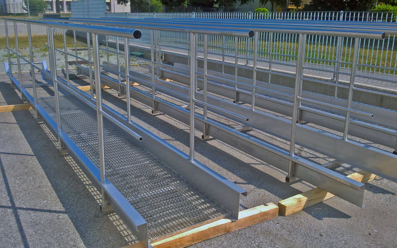 passerelle in acciaio inox